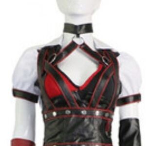 Harlequin Jester Kids Costume - Red and Black